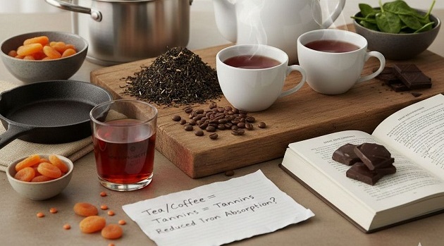 Երկաթի (Iron) ներծծումը և սուրճի ու թեյի ազդեցությունը․ գիտություն՝ հասանելի բոլորին